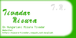 tivadar misura business card
